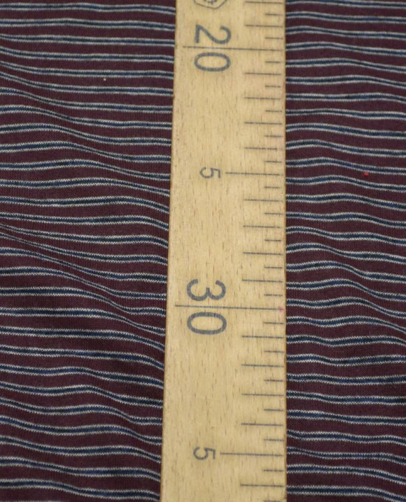 Ткань Трикотаж Вискозный Принт 1944 цвет серый в полоску картинка 2