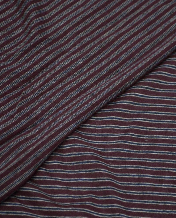 Ткань Трикотаж Вискозный Принт 1944 цвет серый в полоску картинка 1