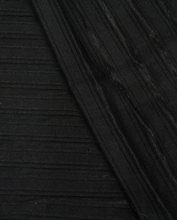 Ткань Трикотаж Полиэстер 1948 цвет черный картинка 2