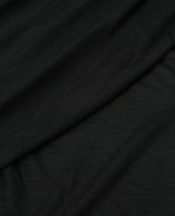 Ткань Трикотаж Хлопковый 1960 цвет черный картинка 1