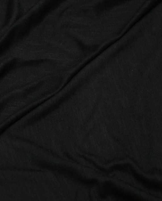 Ткань Трикотаж Хлопковый 1960 цвет черный картинка 2