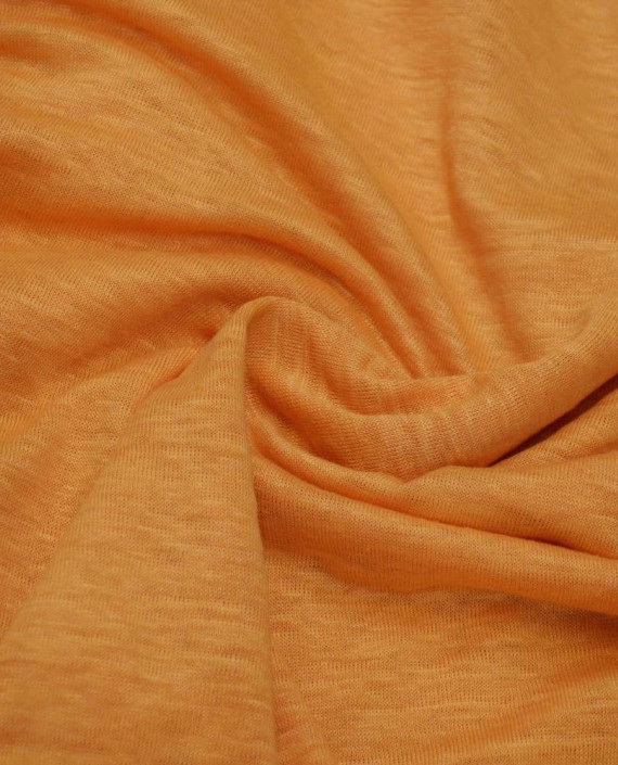 Ткань Трикотаж Льняной 1964 цвет оранжевый картинка