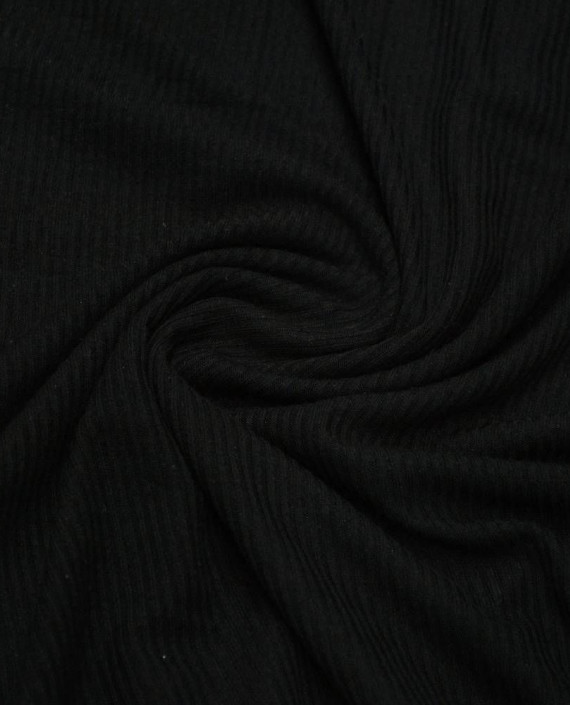 Ткань Трикотаж Хлопковый 1979 цвет черный картинка