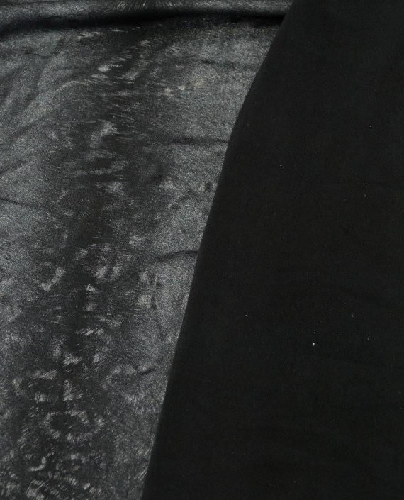Ткань Трикотаж Полиэстер 1980 цвет серый абстрактный картинка 2