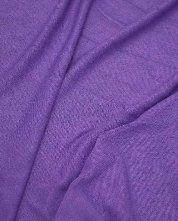 Ткань Трикотаж Хлопковый 2004 цвет фиолетовый картинка 2