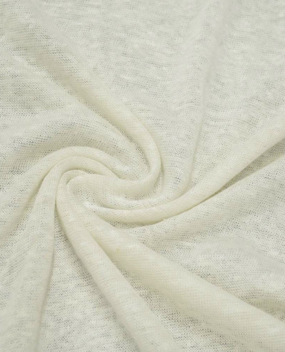 Ткань Трикотаж Льняной 2016 цвет белый меланж картинка