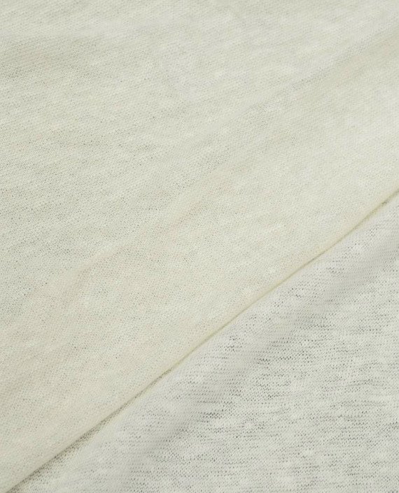 Ткань Трикотаж Льняной 2016 цвет белый меланж картинка 1