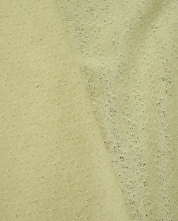 Ткань Трикотаж Полиэстер 2019 цвет бежевый картинка 2