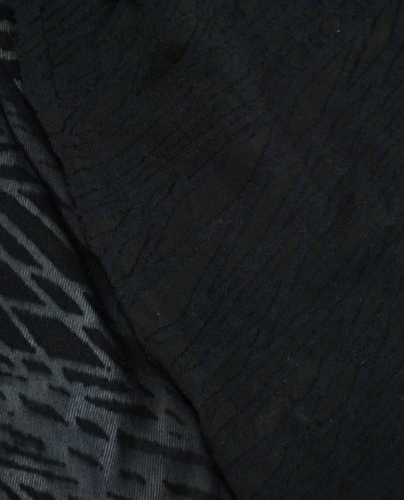 Ткань Трикотаж Хлопковый 2021 цвет черный картинка 2