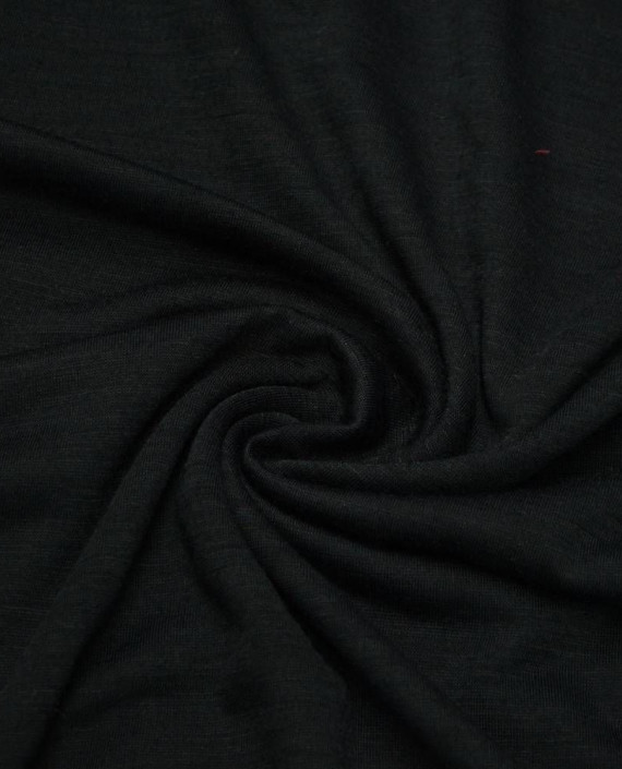 Ткань Трикотаж Полиэстер 2023 цвет черный картинка