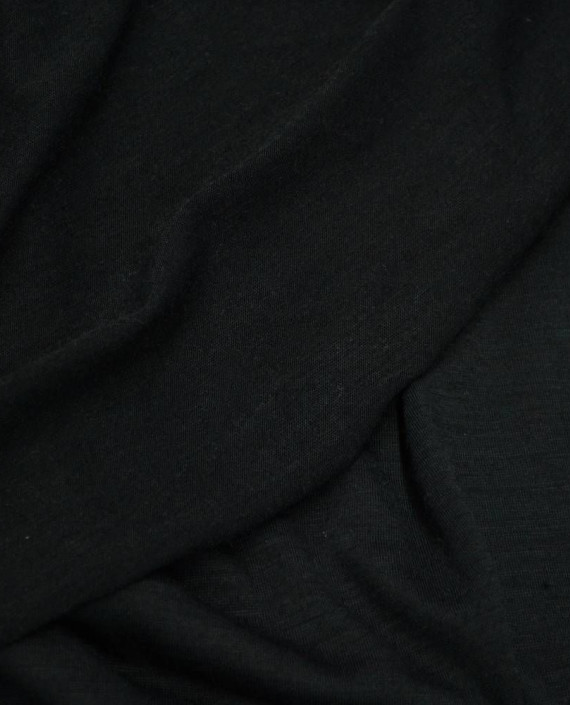 Ткань Трикотаж Полиэстер 2023 цвет черный картинка 1