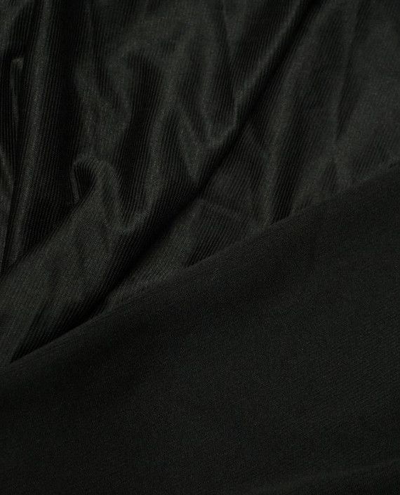Ткань Трикотаж Полиэстер 2025 цвет черный картинка 1