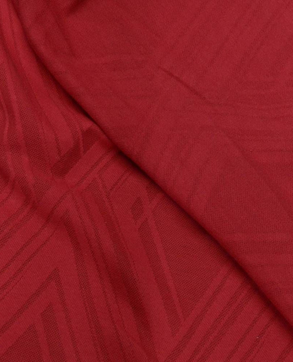 Ткань Трикотаж Хлопковый 2030 цвет красный геометрический картинка 2