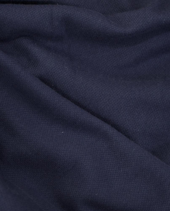 Ткань Трикотаж Хлопоковый Пике  2060 цвет синий картинка 1