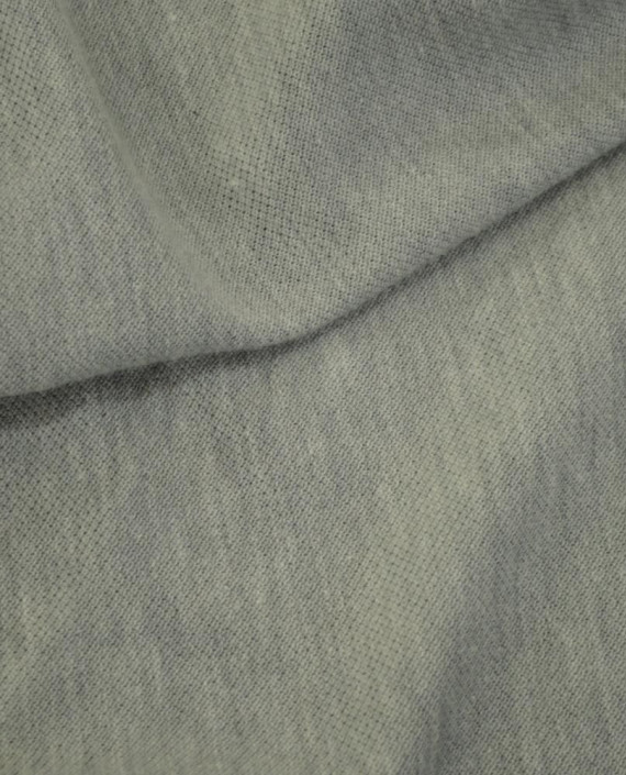 Ткань Трикотаж Хлопоковый Пике  2073 цвет серый картинка 2
