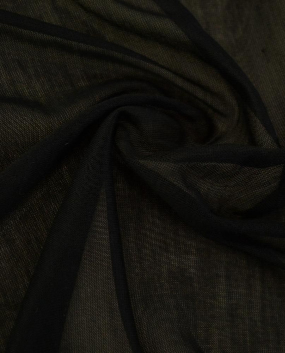 Ткань Трикотаж Шерстяной 2083 цвет черный картинка