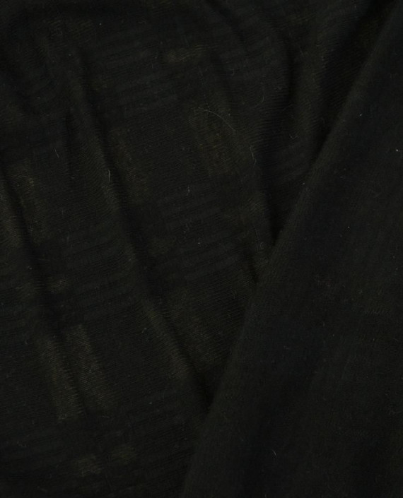 Ткань Трикотаж Льняной 2084 цвет черный картинка 2