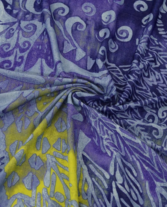 Ткань Трикотаж Хлопковый Принт 2088 цвет разноцветный абстрактный картинка
