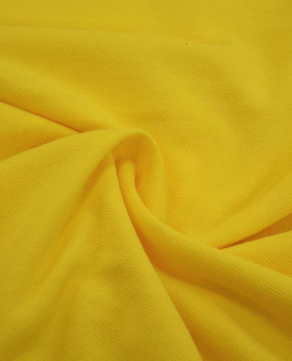 Ткань Трикотаж Чулок Пике Хлопковый 2110 цвет желтый картинка