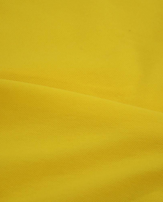 Ткань Трикотаж Чулок Пике Хлопковый 2110 цвет желтый картинка 2