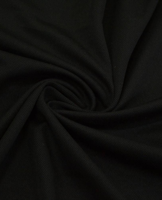 Ткань Трикотаж Полиэстер 2116 цвет черный картинка
