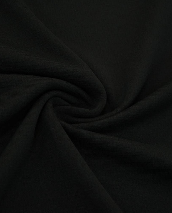 Ткань Трикотаж на флисе 2138 цвет черный картинка