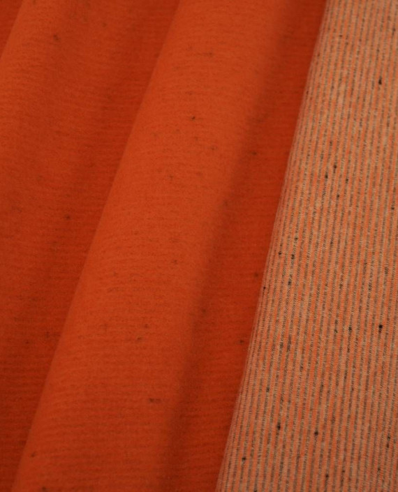 Ткань Трикотаж на флисе 2142 цвет оранжевый картинка 1