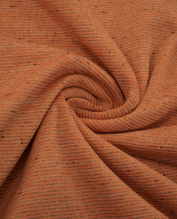 Ткань Трикотаж на флисе 2142 цвет оранжевый картинка 2