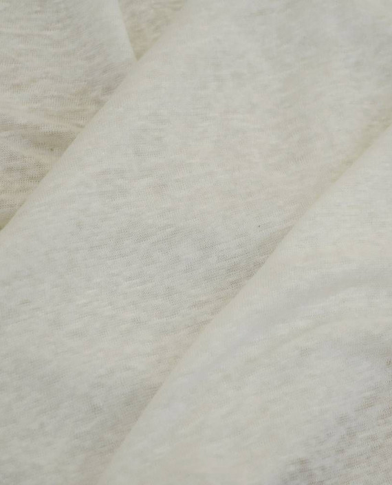 Ткань Трикотаж Льняной 2152 цвет белый меланж картинка 2