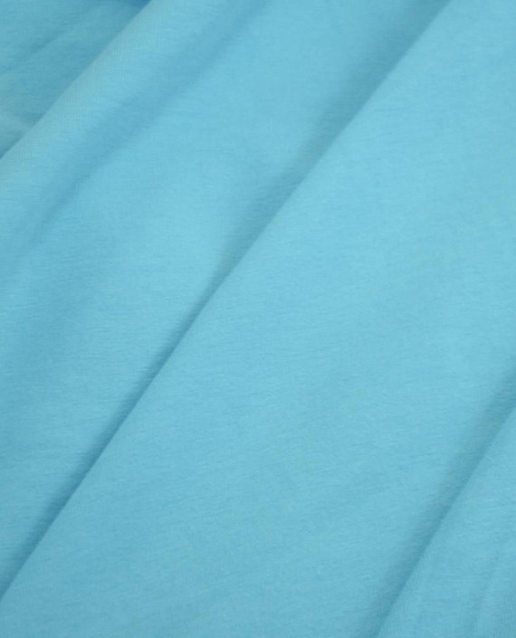 Ткань Трикотаж Хлопковый 2160 цвет голубой картинка 2