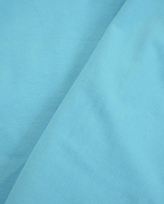 Ткань Трикотаж Хлопковый 2160 цвет голубой картинка 1