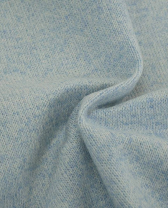 Ткань Трикотаж Пальтовый Шерстяной с мембраной 2161 цвет голубой меланж картинка