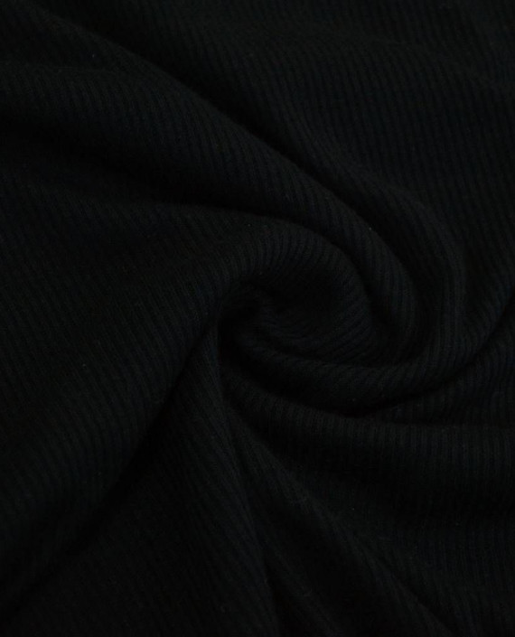 Ткань Трикотаж Хлопковый 2171 цвет черный картинка