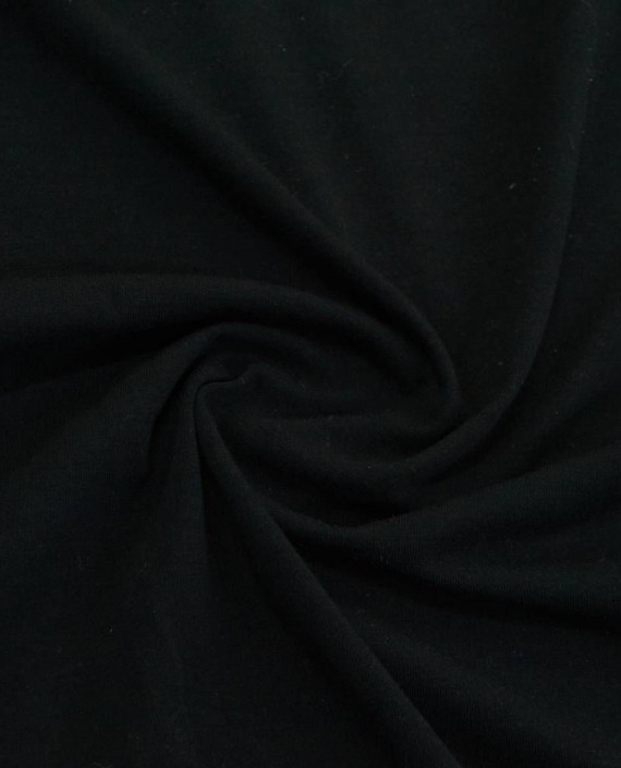Ткань Трикотаж Хлопковый 2181 цвет черный картинка