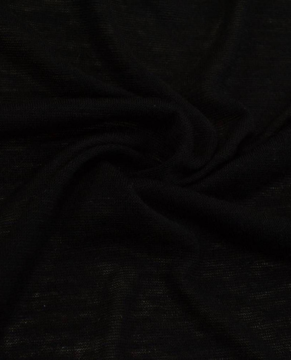 Ткань Трикотаж Шерстяной 2187 цвет черный меланж картинка