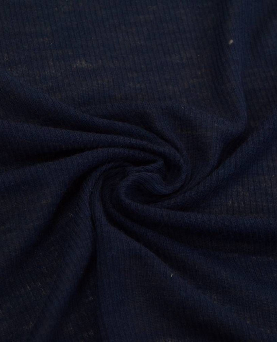 Ткань Трикотаж Шерстяной 2189 цвет синий полоска картинка