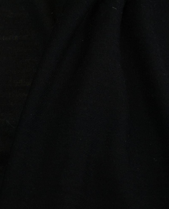 Ткань Трикотаж Шерстяной 2197 цвет черный картинка 2