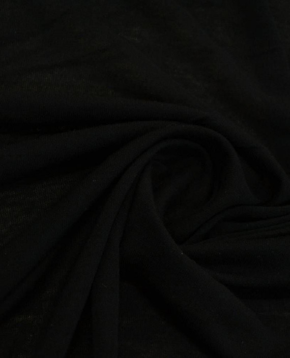 Ткань Трикотаж Хлопковый 2200 цвет черный картинка