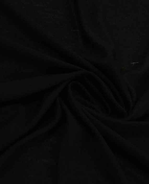 Ткань Трикотаж Вискозный 2202 цвет черный картинка