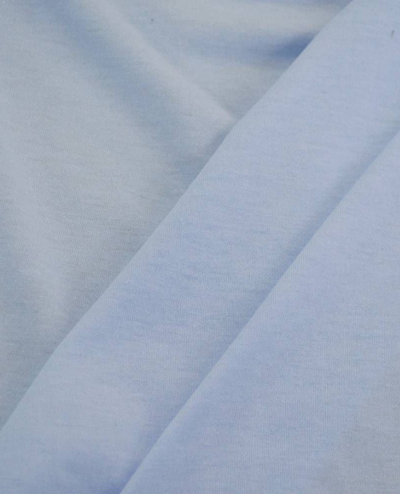 Ткань Трикотаж Хлопковый 2208 цвет голубой картинка 1