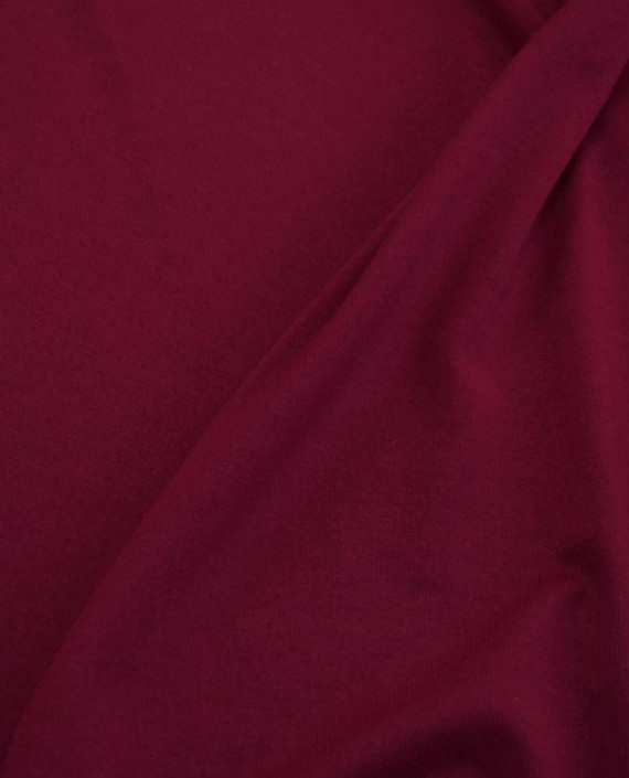 Ткань Трикотаж Хлопковый 2216 цвет бордовый картинка 1