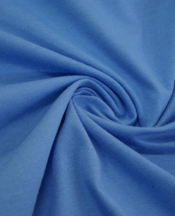 Ткань Трикотаж Хлопковый 2229 цвет голубой картинка