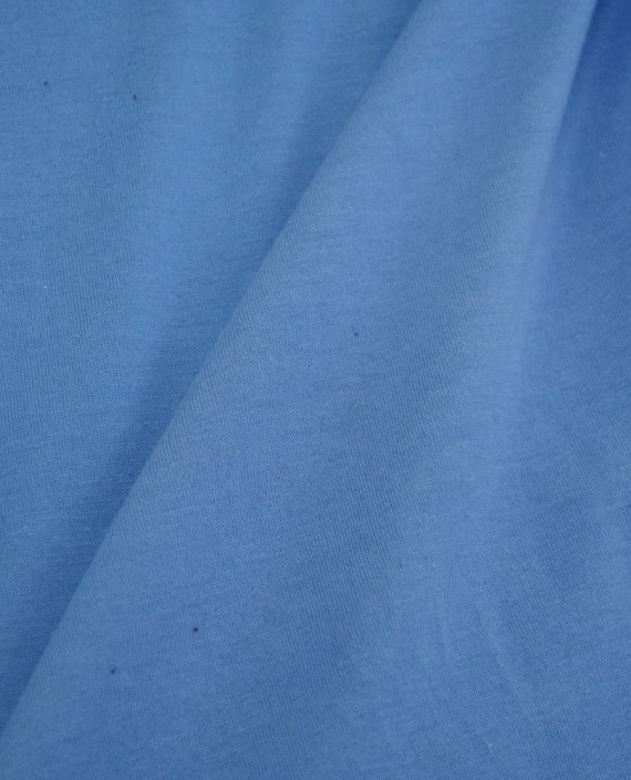 Ткань Трикотаж Хлопковый 2229 цвет голубой картинка 2