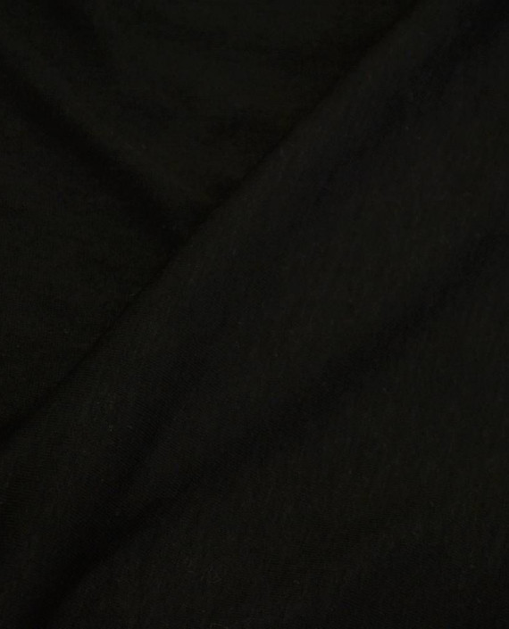 Ткань Трикотаж Вискозный 2232 цвет черный картинка 1