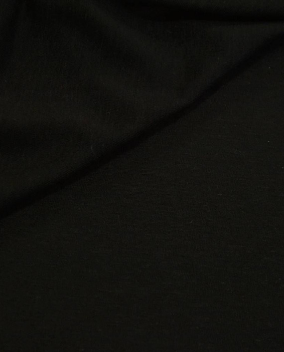 Ткань Трикотаж Вискозный 2232 цвет черный картинка 2
