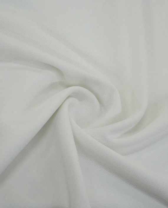 Ткань Трикотаж Пике Хлопковый 2244 цвет белый картинка