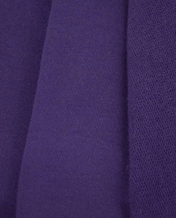 Ткань Трикотаж Футер Хлопковый Вайолет 2248 цвет фиолетовый картинка 1