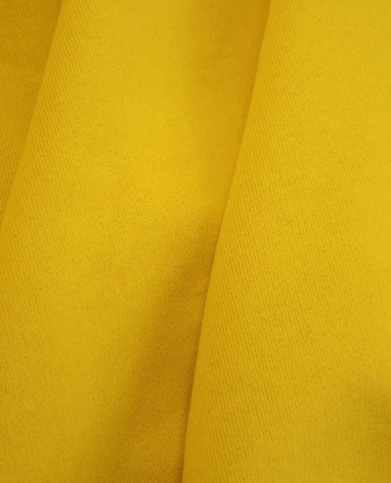 Ткань Трикотаж Футер Хлопковый Желток 2251 цвет желтый картинка 2