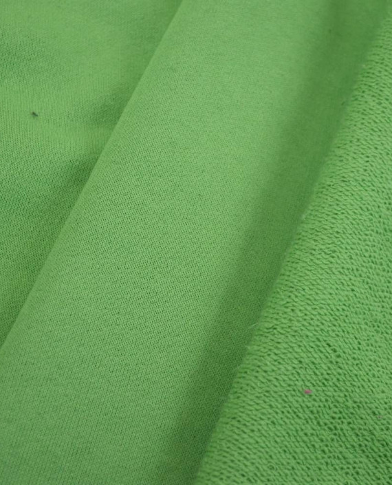 Ткань Трикотаж Футер 3-х нитка 2252 цвет зеленый картинка 2