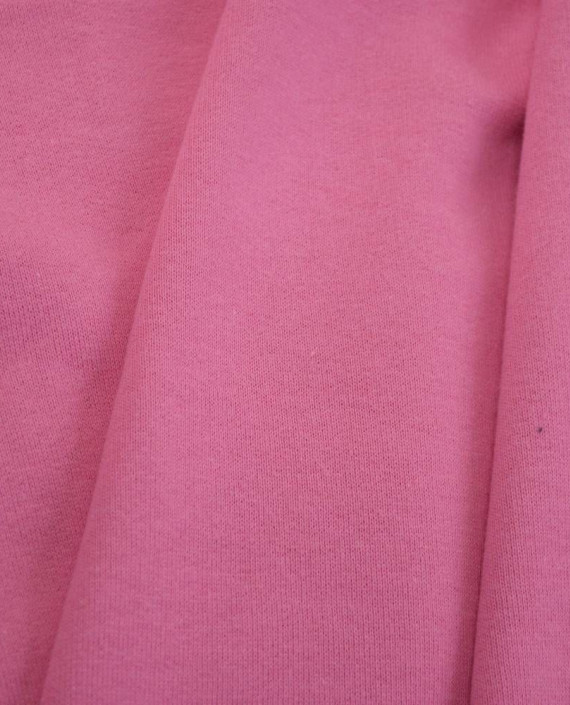 Ткань Трикотаж Футер Хлопковый 2256 цвет розовый картинка 2